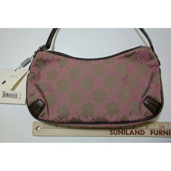 TUMI Signature Logo SMALL Shoulder Purse Bag - Picture 3 of 11